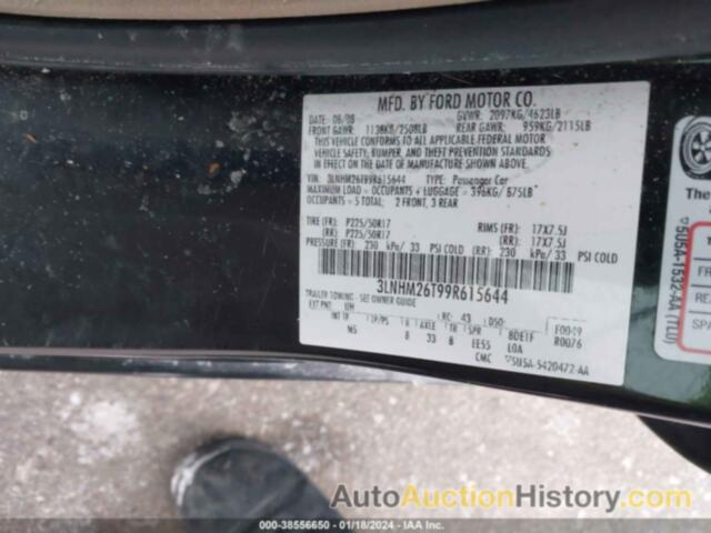 LINCOLN MKZ, 3LNHM26T99R615644