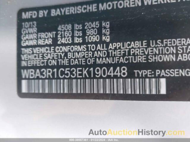 BMW 435I, WBA3R1C53EK190448