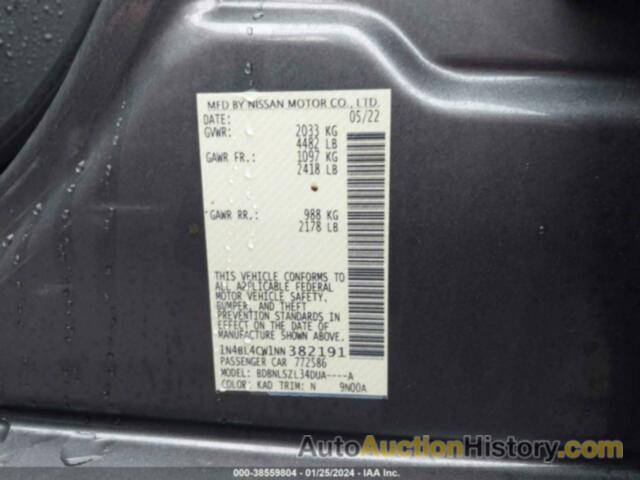 NISSAN ALTIMA SR INTELLIGENT AWD, 1N4BL4CW1NN382191