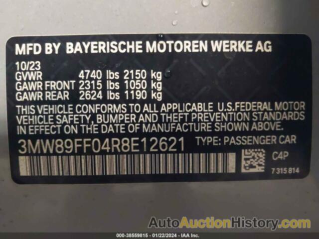 BMW 3 SERIES 330I XDRIVE, 3MW89FF04R8E12621