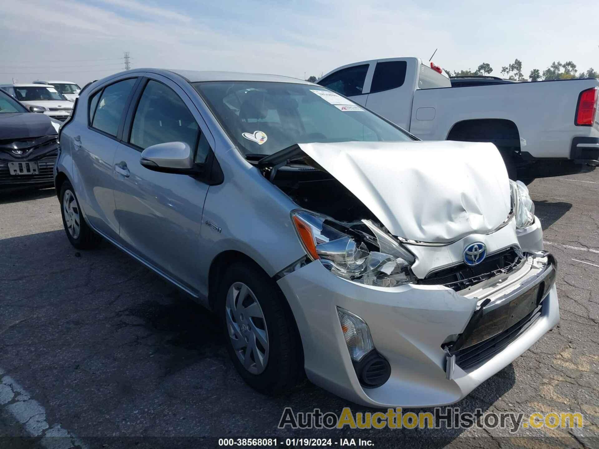 TOYOTA PRIUS C THREE, JTDKDTB38F1107239