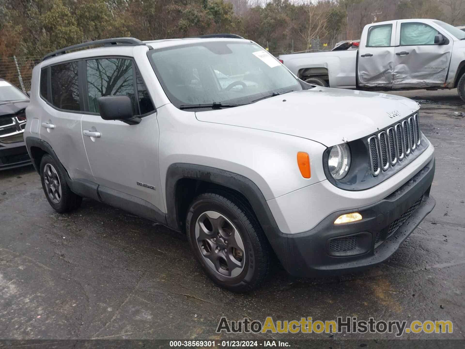 JEEP RENEGADE SPORT FWD, ZACCJAAB1HPE51217