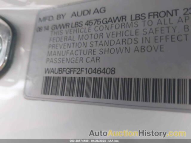 AUDI A3 2.0T PREMIUM, WAUBFGFF2F1046408