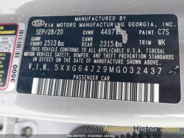 KIA K5 GT-LINE, 5XXG64J29MG032437