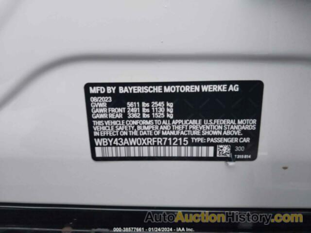 BMW I4 EDRIVE35, WBY43AW0XRFR71215