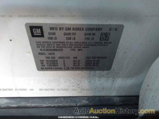 BUICK ENCORE PREFERRED II, KL4CJBSB6HB004228