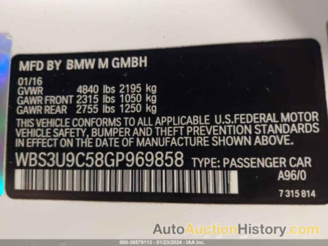 BMW M4, WBS3U9C58GP969858
