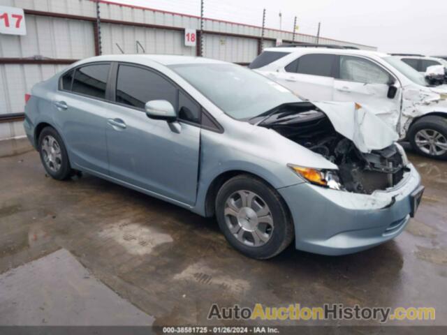 HONDA CIVIC HYBRID, JHMFB4F32CS007729