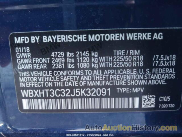 BMW X1 XDRIVE28I, WBXHT3C32J5K32091