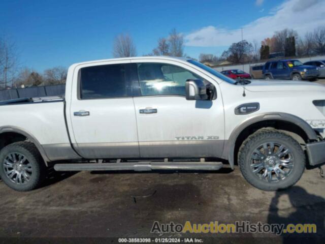 NISSAN TITAN XD PLATINUM RESERVE DIESEL, 1N6BA1F49HN544207