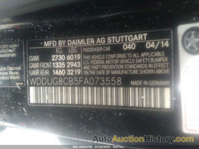 MERCEDES-BENZ S 550, WDDUG8CB5FA073558