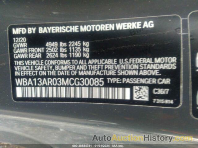 BMW M440I XDRIVE, WBA13AR03MCG30085
