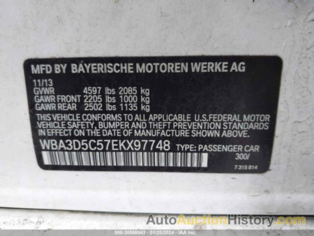 BMW 328D XDRIVE, WBA3D5C57EKX97748