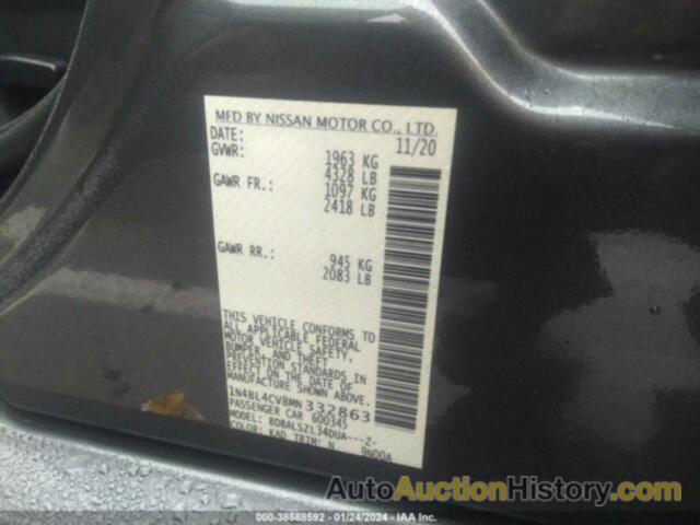 NISSAN ALTIMA SR FWD, 1N4BL4CV8MN332863