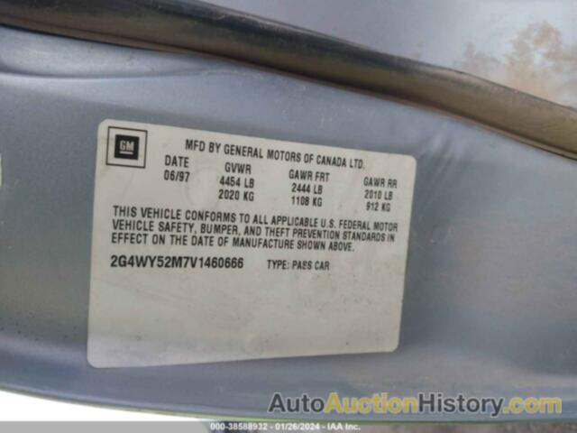 BUICK CENTURY LIMITED, 2G4WY52M7V1460666