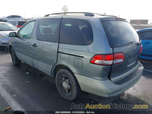 TOYOTA SIENNA LE, 4T3ZF13C1YU318010