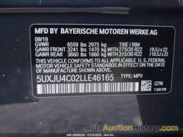 BMW X5 M50I, 5UXJU4C02LLE46165