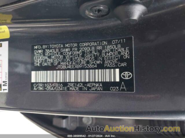 TOYOTA COROLLA LE, JTDBU4EEXB9153864