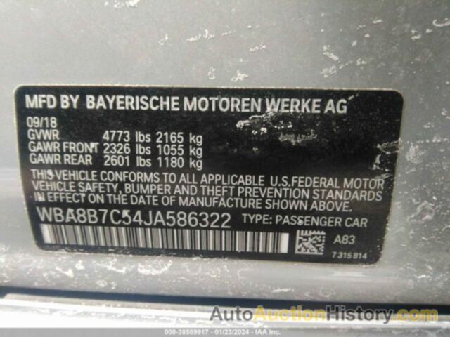 BMW 340I XDRIVE, WBA8B7C54JA586322