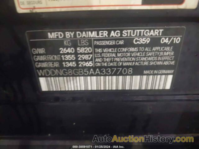 MERCEDES-BENZ S 550 4MATIC, WDDNG8GB5AA337708