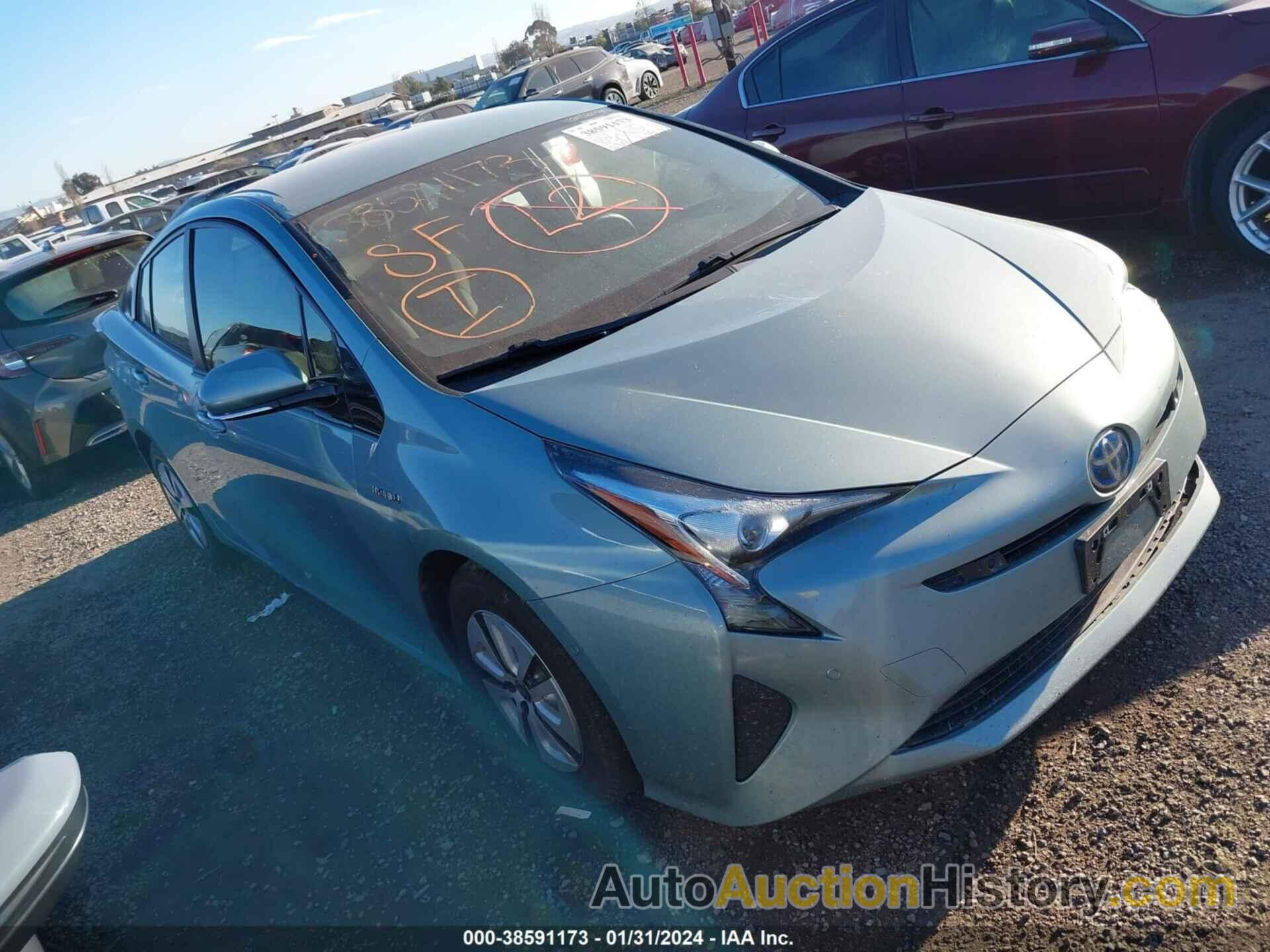 TOYOTA PRIUS, JTDKARFUXJ3058976