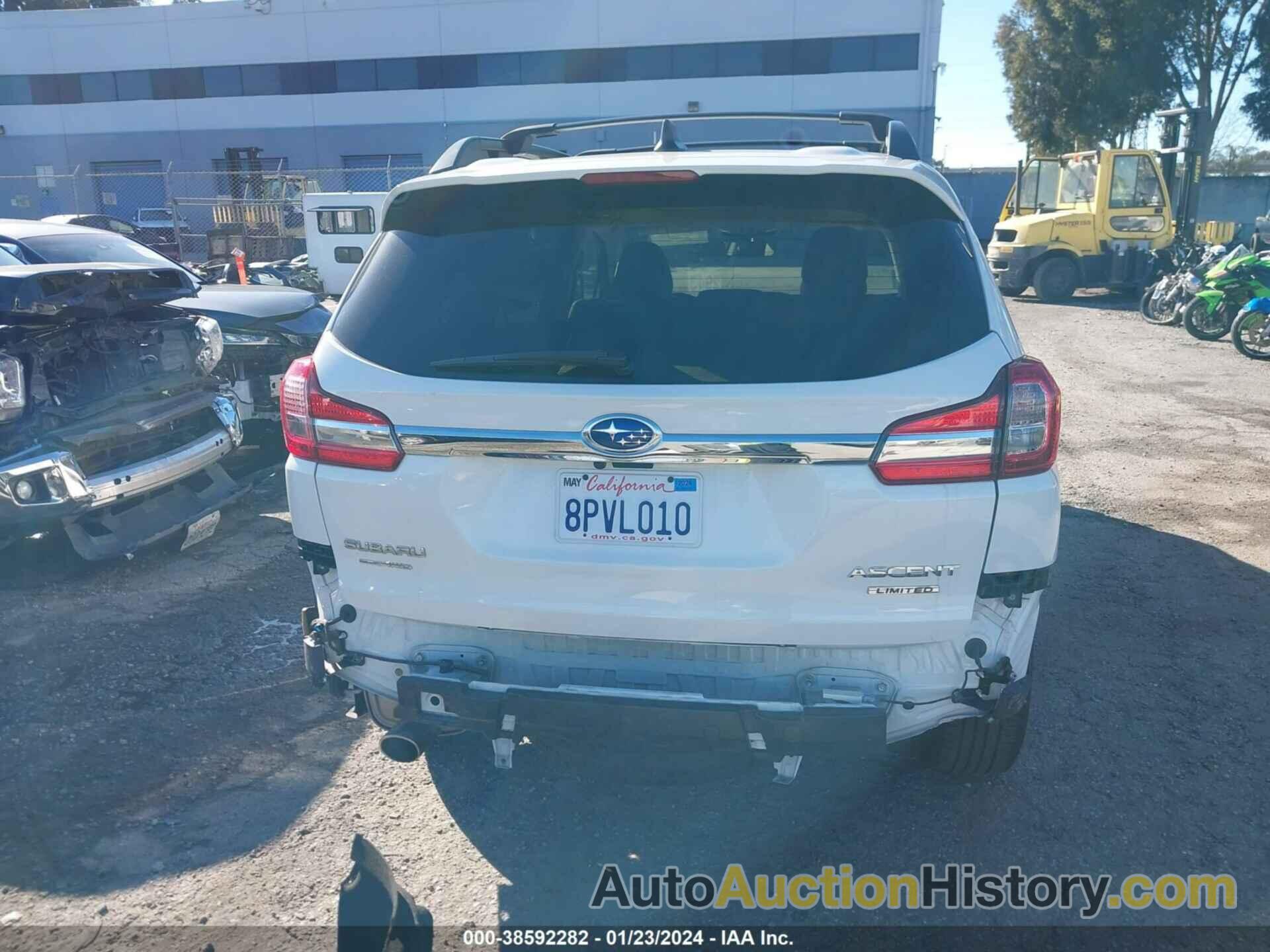 SUBARU ASCENT LIMITED, 4S4WMALD2L3468703