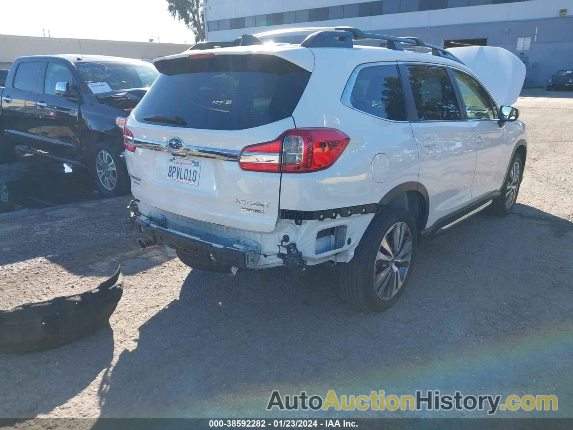 SUBARU ASCENT LIMITED, 4S4WMALD2L3468703