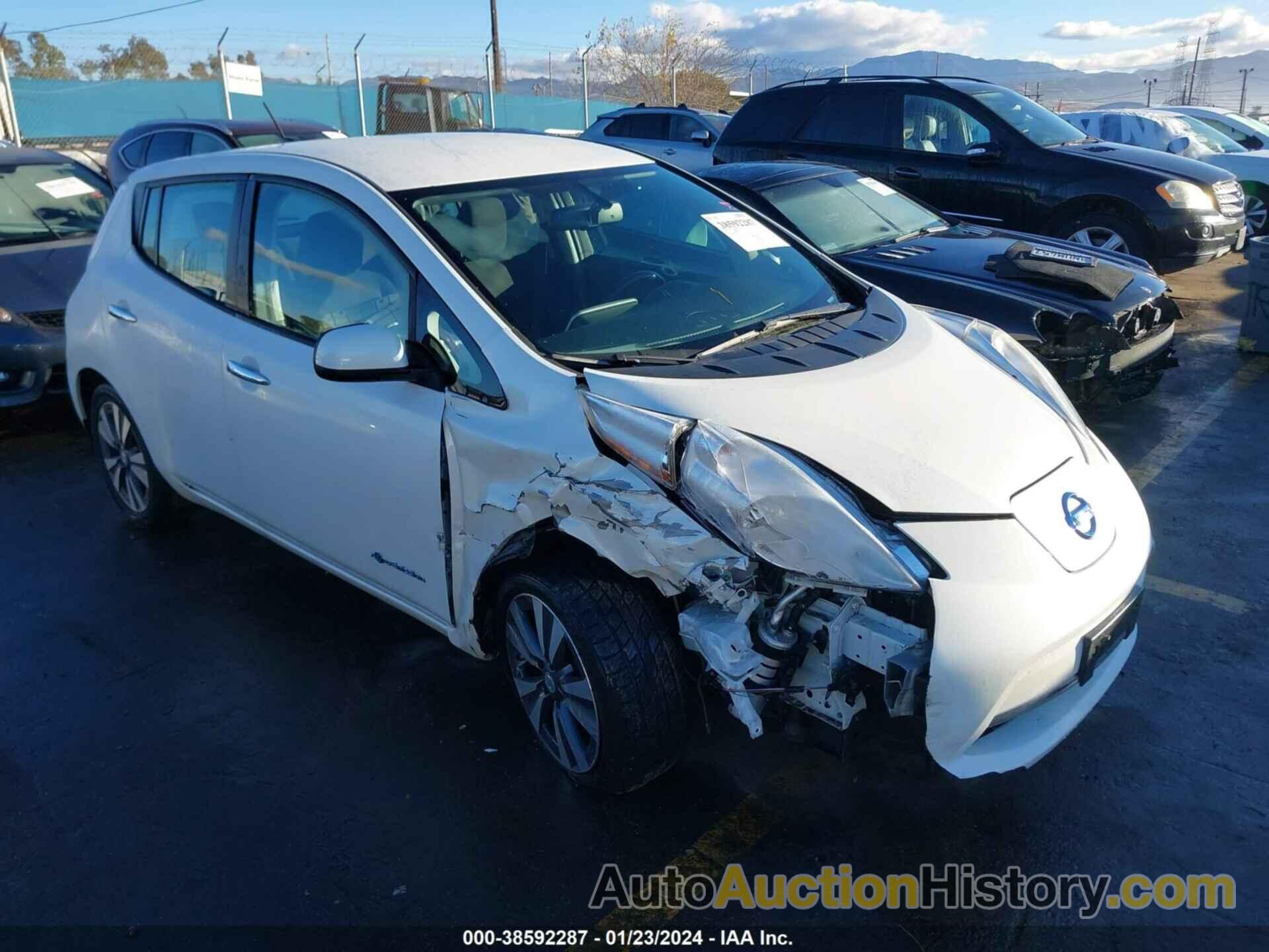 NISSAN LEAF SV, 1N4AZ0CP2FC324048