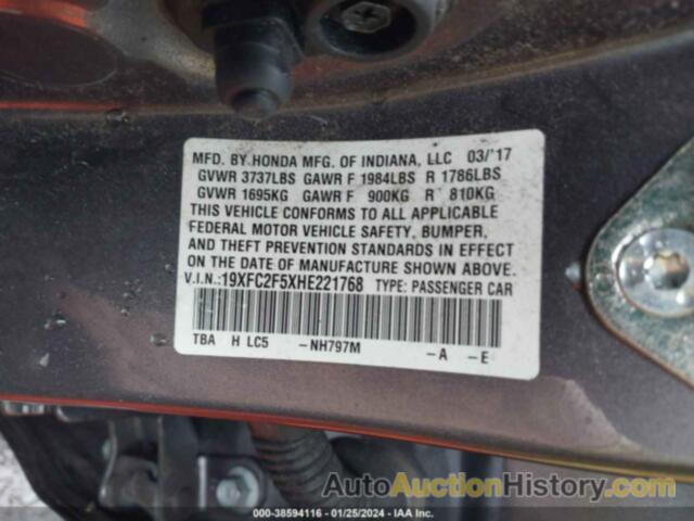 HONDA CIVIC LX, 19XFC2F5XHE221768