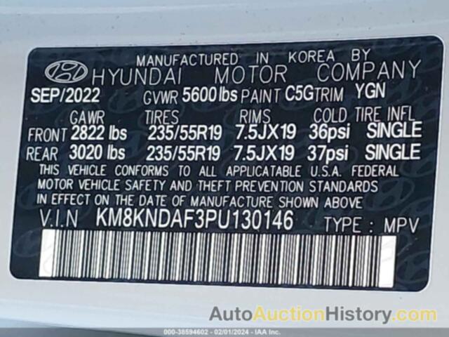 HYUNDAI IONIQ 5 SEL, KM8KNDAF3PU130146