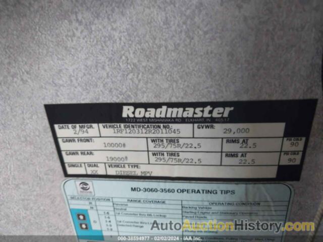 ROADMASTER RAIL DYANASTER, 1RF120312R2011045