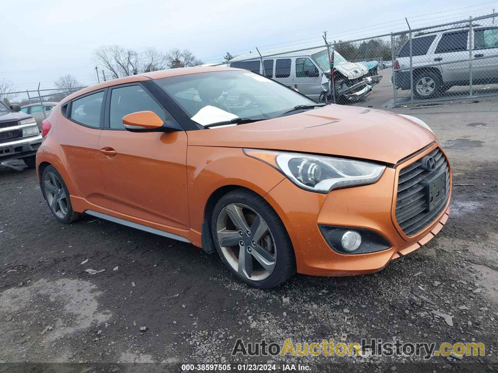 HYUNDAI VELOSTER TURBO W/BLACK, KMHTC6AE3EU191829