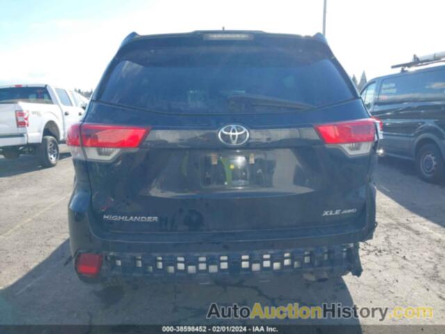 TOYOTA HIGHLANDER XLE, 5TDJZRFH4KS599206