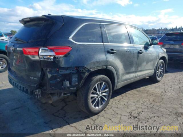 TOYOTA HIGHLANDER XLE, 5TDJZRFH4KS599206