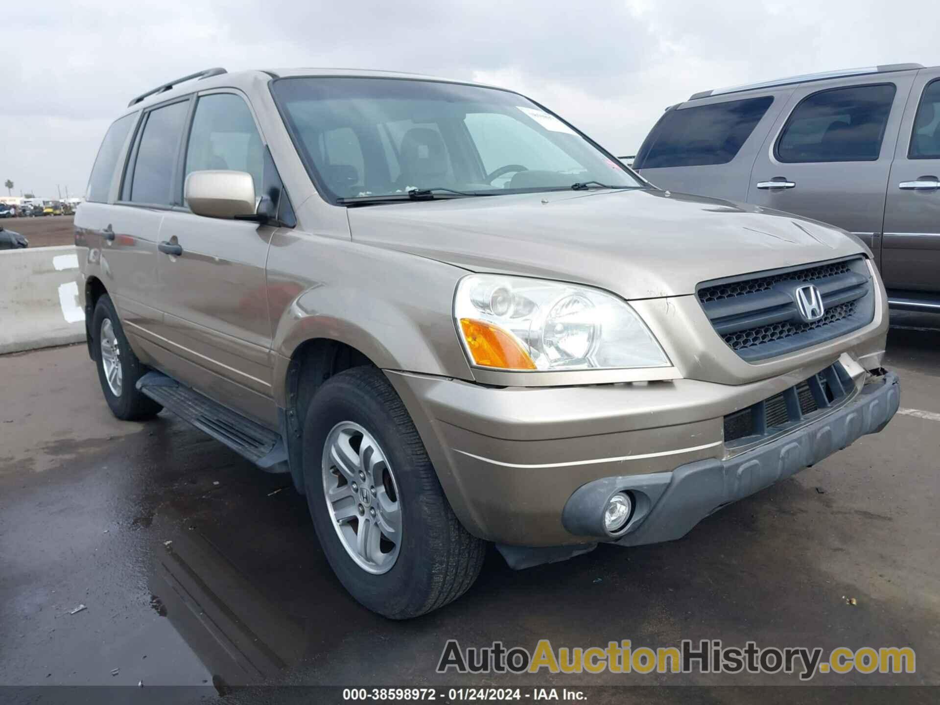 HONDA PILOT EX-L, 2HKYF18735H539165