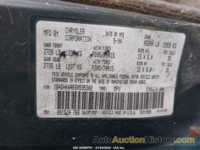 DODGE GRAND CARAVAN SE, 1B4GH44R3RX180583