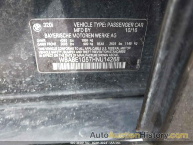 BMW 320 I, WBA8E1G57HNU14268