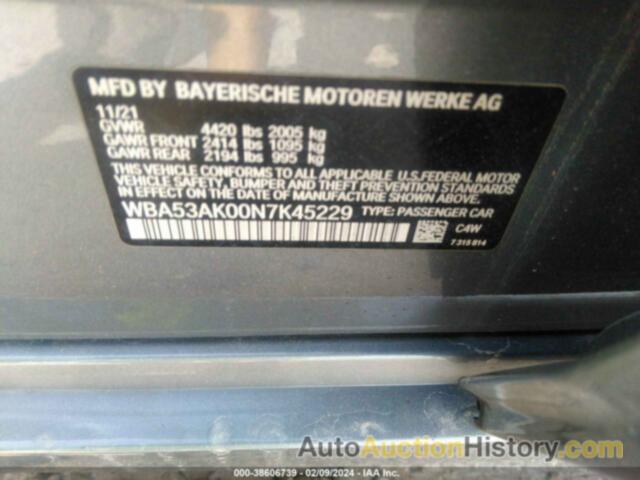 BMW 228I GRAN COUPE, WBA53AK00N7K45229