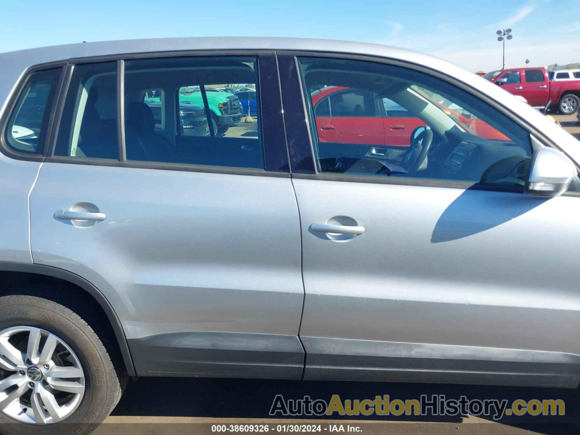 VOLKSWAGEN TIGUAN S, WVGAV7AX0CW587419