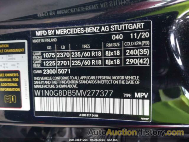 MERCEDES-BENZ GLC 300 SUV, W1N0G8DB5MV277377