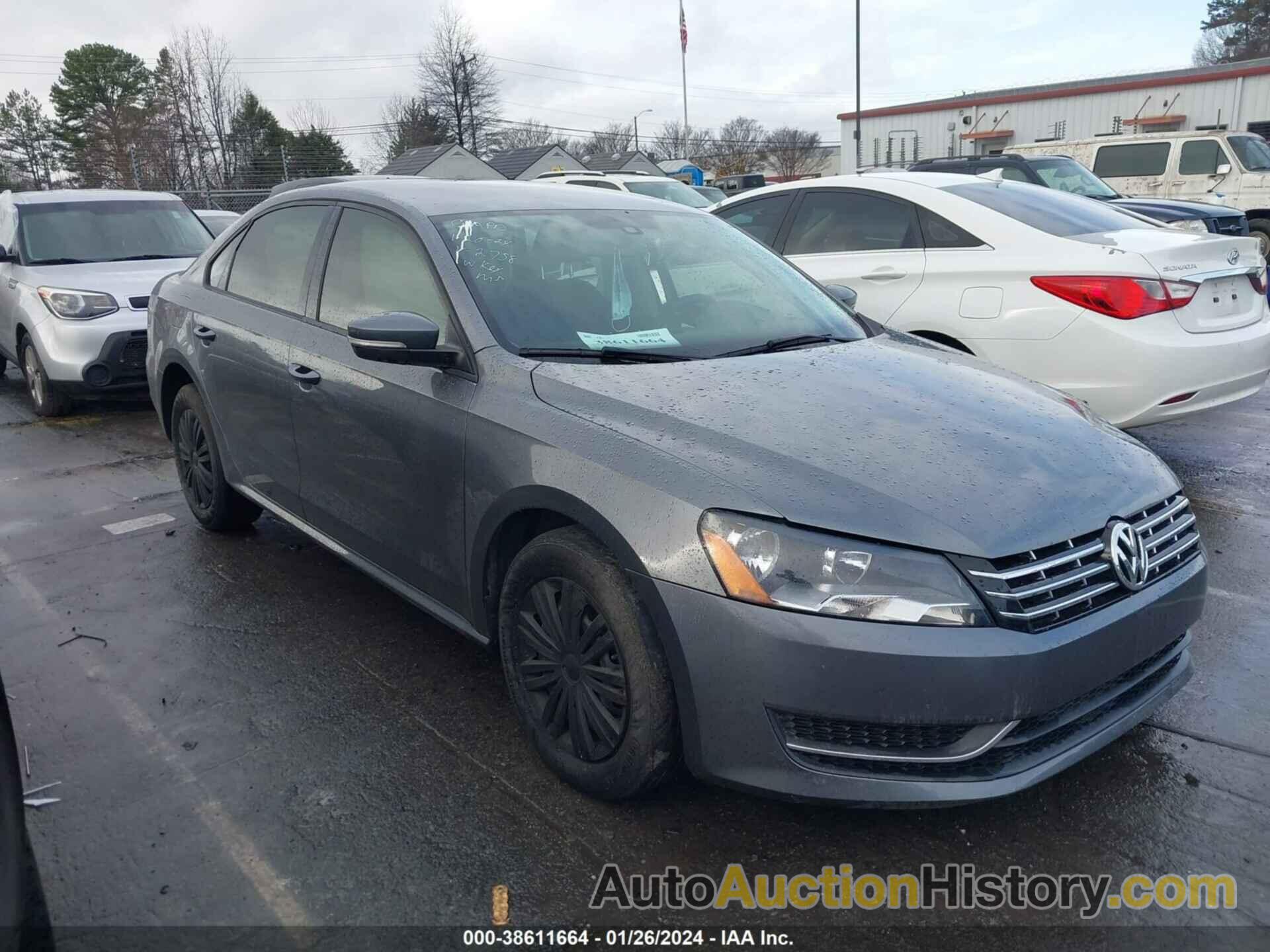 VOLKSWAGEN PASSAT 1.8T S, 1VWAT7A35FC012758