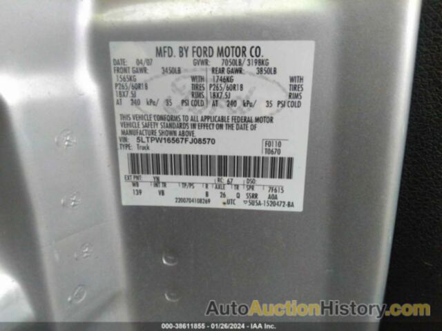 LINCOLN MARK LT, 5LTPW16567FJ08570