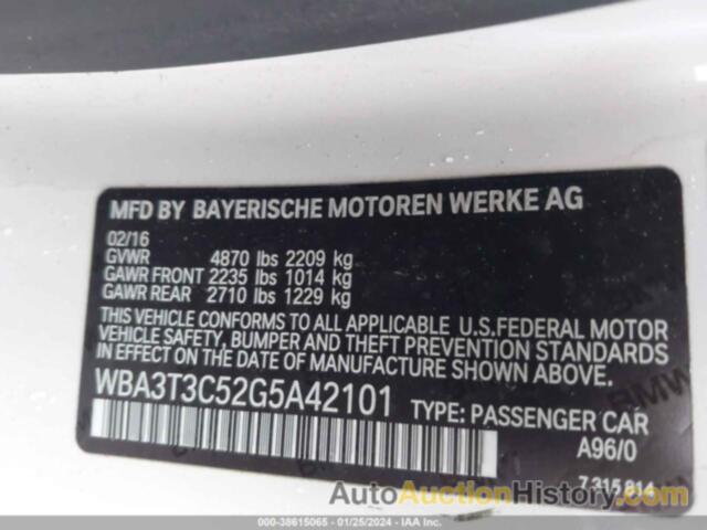 BMW 435I, WBA3T3C52G5A42101