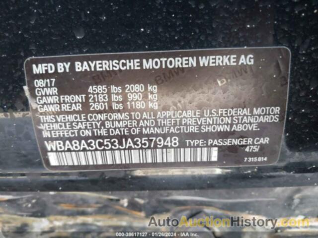 BMW 320 XI, WBA8A3C53JA357948