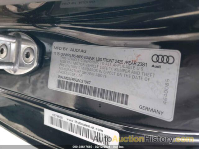 AUDI A5 2.0T PREMIUM, WAUM2AFR6GA031987