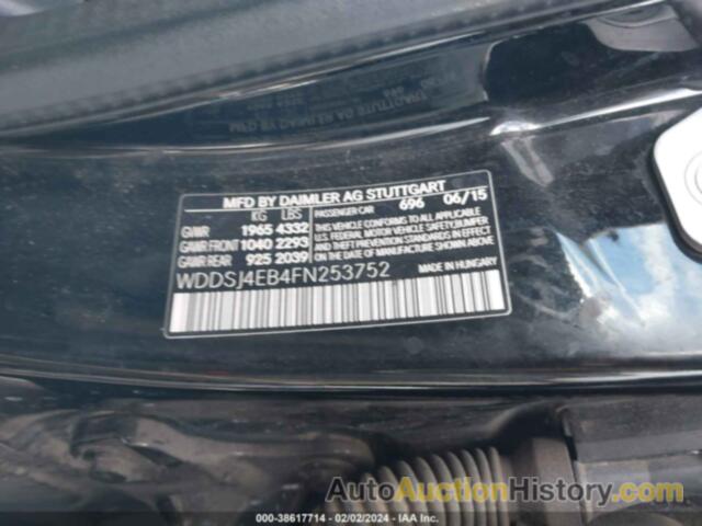 MERCEDES-BENZ CLA 250, WDDSJ4EB4FN253752