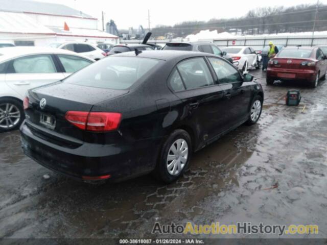 VOLKSWAGEN JETTA 2.0L S, 3VW2K7AJ4FM333985