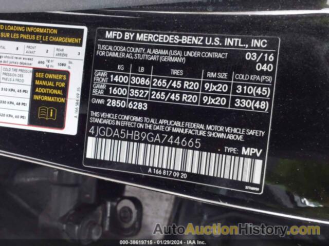 MERCEDES-BENZ GLE 350 4MATIC, 4JGDA5HB9GA744665