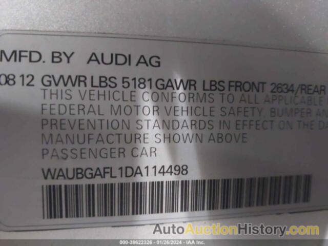 AUDI S4 3.0T PREMIUM PLUS, WAUBGAFL1DA114498