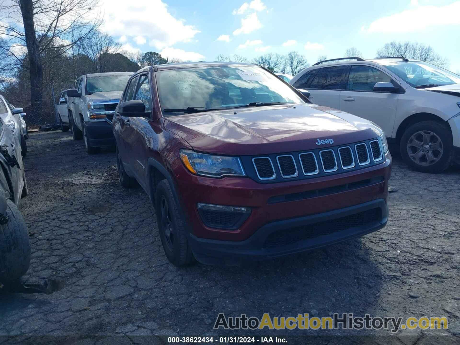 JEEP COMPASS SPORT FWD, 3C4NJCAB3LT219966